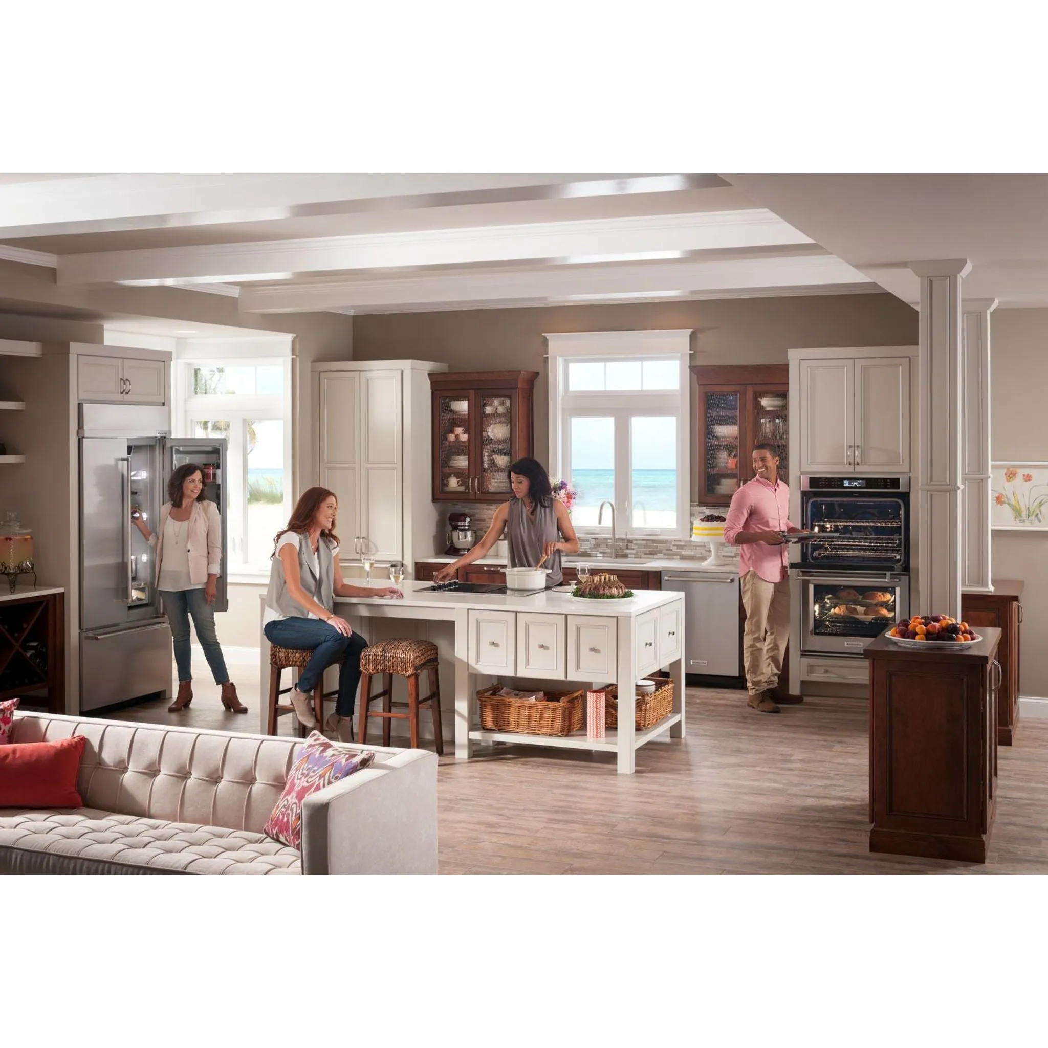 KitchenAid French Door Fridge (KBFN506ESS) - Stainless Steel