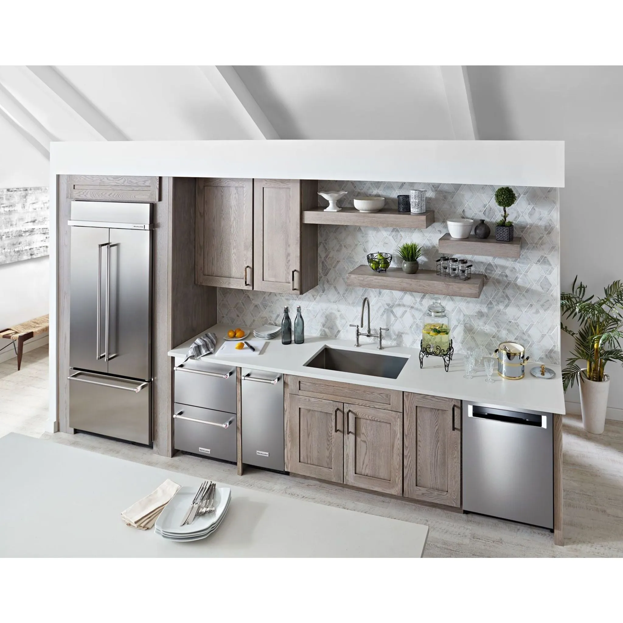 KitchenAid French Door Fridge (KBFN506ESS) - Stainless Steel