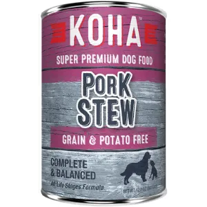 Koha Pork Stew Grain-Free Canned Dog Food 12.7 oz