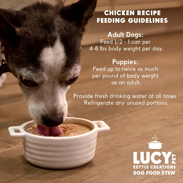 Lucy Pet Kettle Creations™ Chicken Dog Recipe in Gravy, Wet Dog Food, 12.5-oz Case of 12