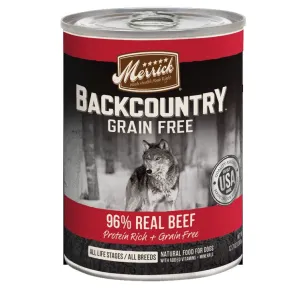 Merrick Backcountry 96% Real Beef Wet Dog Food