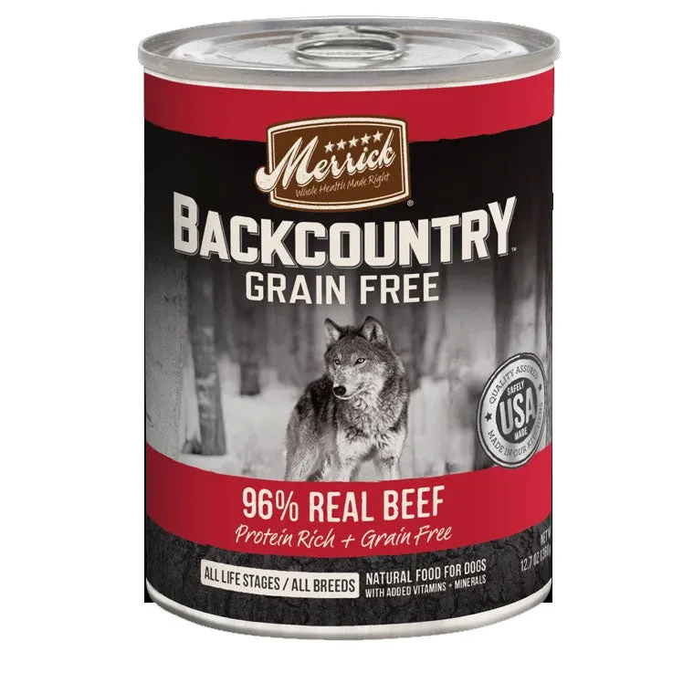 Merrick Backcountry 96% Real Beef Wet Dog Food