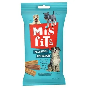 Misfits 170g Medium Masher Sticks Chicken & Beef Dog Treats