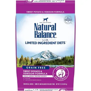Natural Balance L.I.D. Venison Sweet Potato Dry Dog Food 22lb