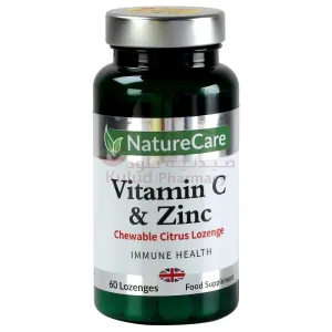 Naturecare Vitamin C & Zinc Chewable Lozenges 60 PC