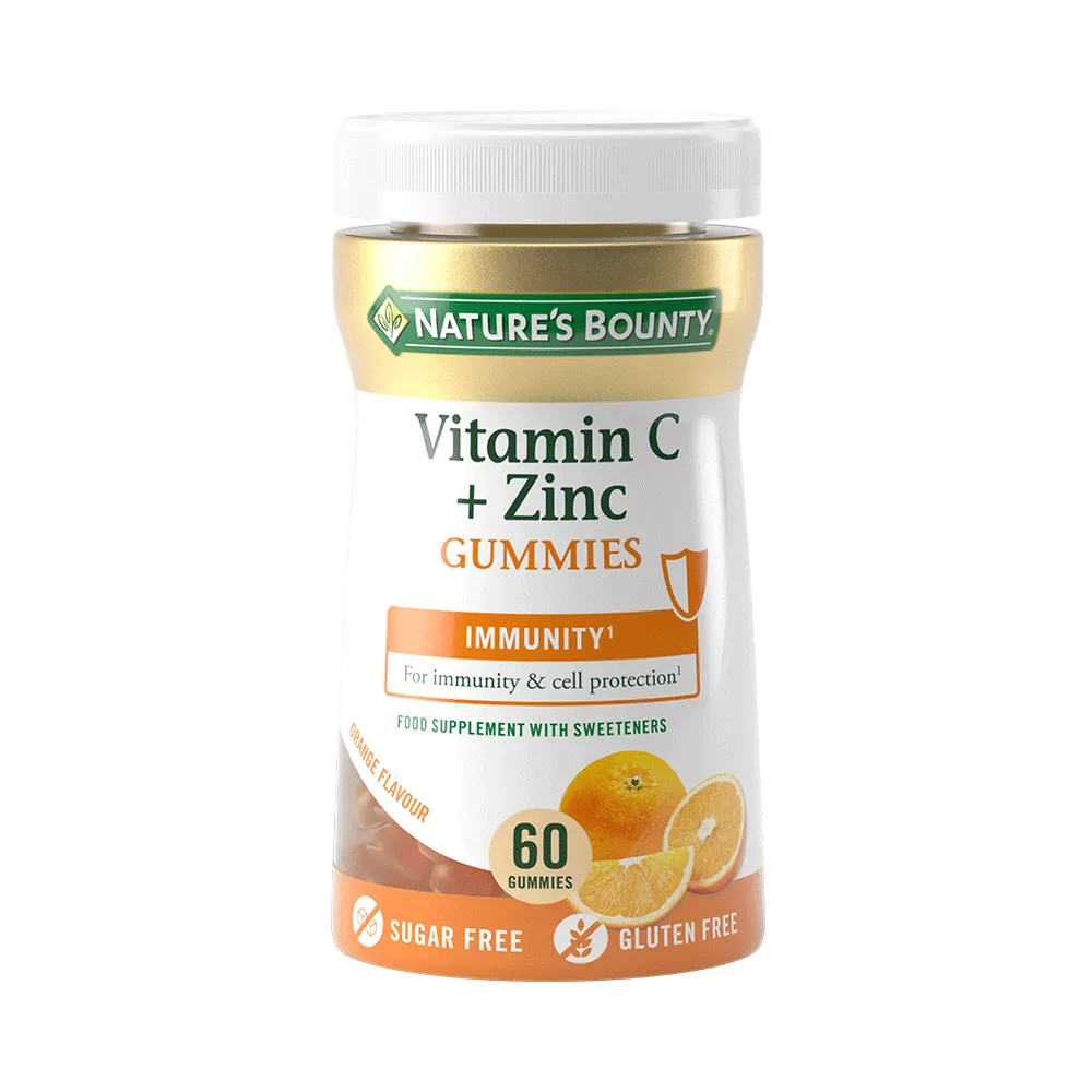 Natures Bounty Vitamin C & Zinc Immunity Gummies 60