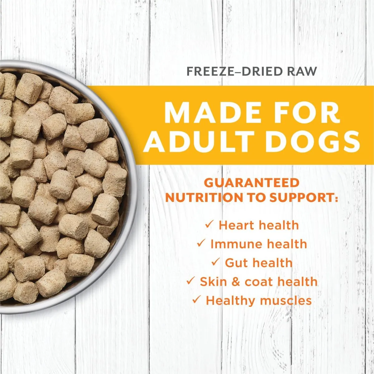 Nature's Variety Instinct Longevity Chicken Freeze Dried Raw Dog Food 16oz