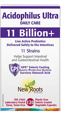 New Roots Acidophilus Ultra Daily Care 11 Billion  120 Vegetarian Capsules