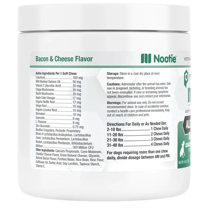 Nootie Progility Minis Allergy Relief 60-Count, Dog Supplement