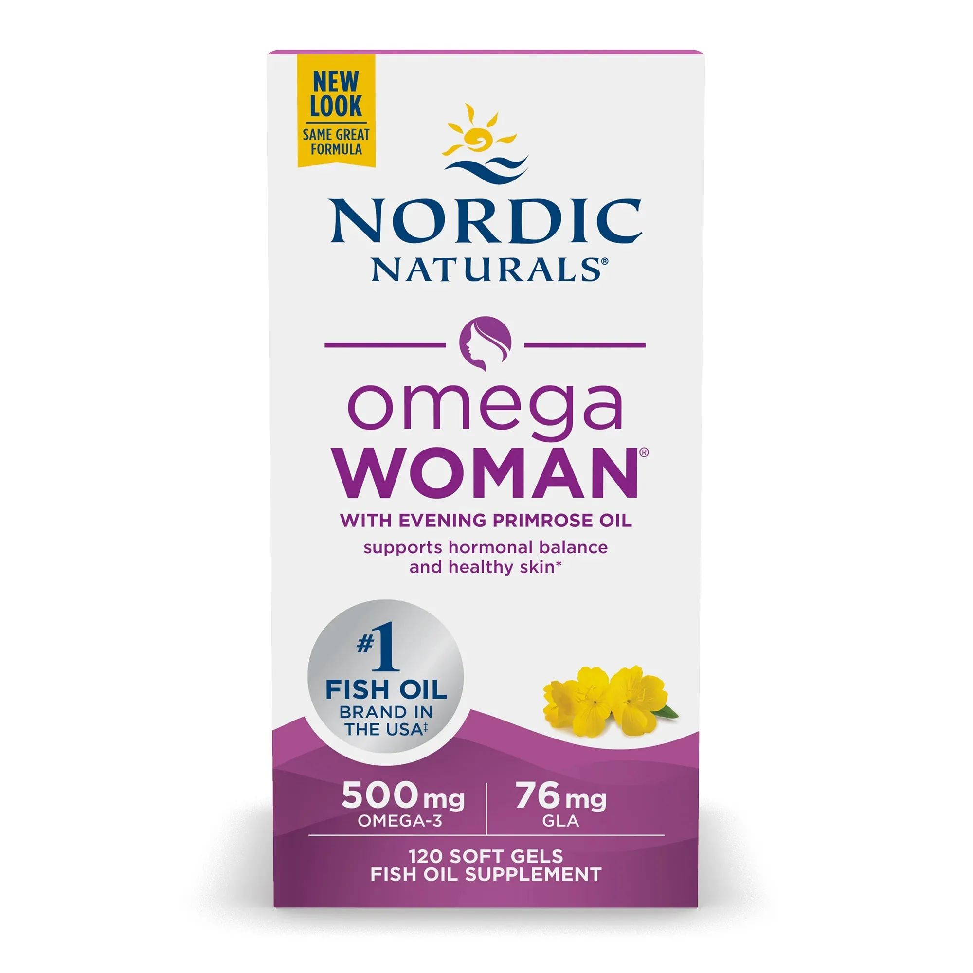 Nordic Naturals Omega Woman 500 mg - Lemon, 120 sgls.