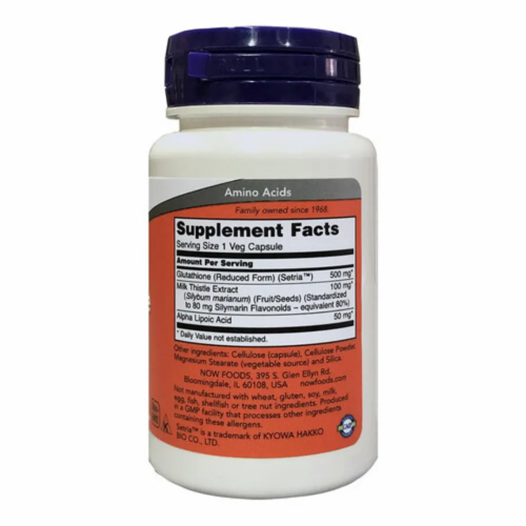 Now Glutathione 500mg 30 veg caps