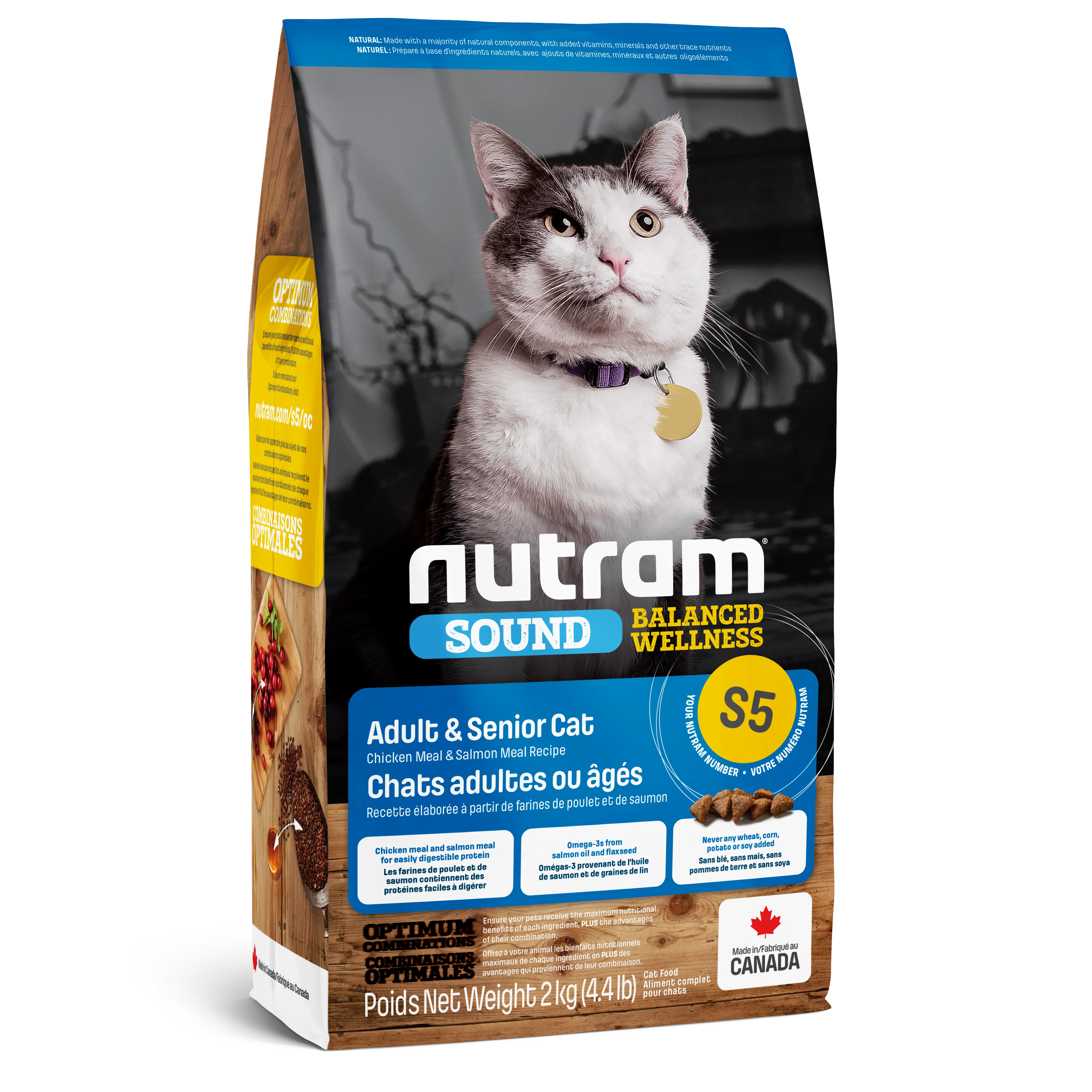 Nutram Cat Sound S5 Adult & Senior Chicken & Salmon