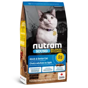 Nutram Cat Sound S5 Adult & Senior Chicken & Salmon