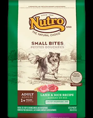 Nutro Lamb & Rice Small Bites Dry Dog Food 5lb