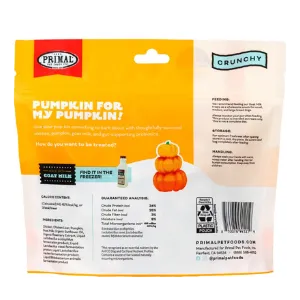 Primal Pumpkin For My Pumpkin Freeze-Dried Chicken, Pumpkin & Goat Milk Dog Treats 2 oz