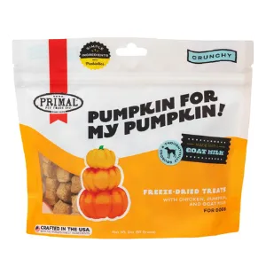 Primal Pumpkin For My Pumpkin Freeze-Dried Chicken, Pumpkin & Goat Milk Dog Treats 2 oz