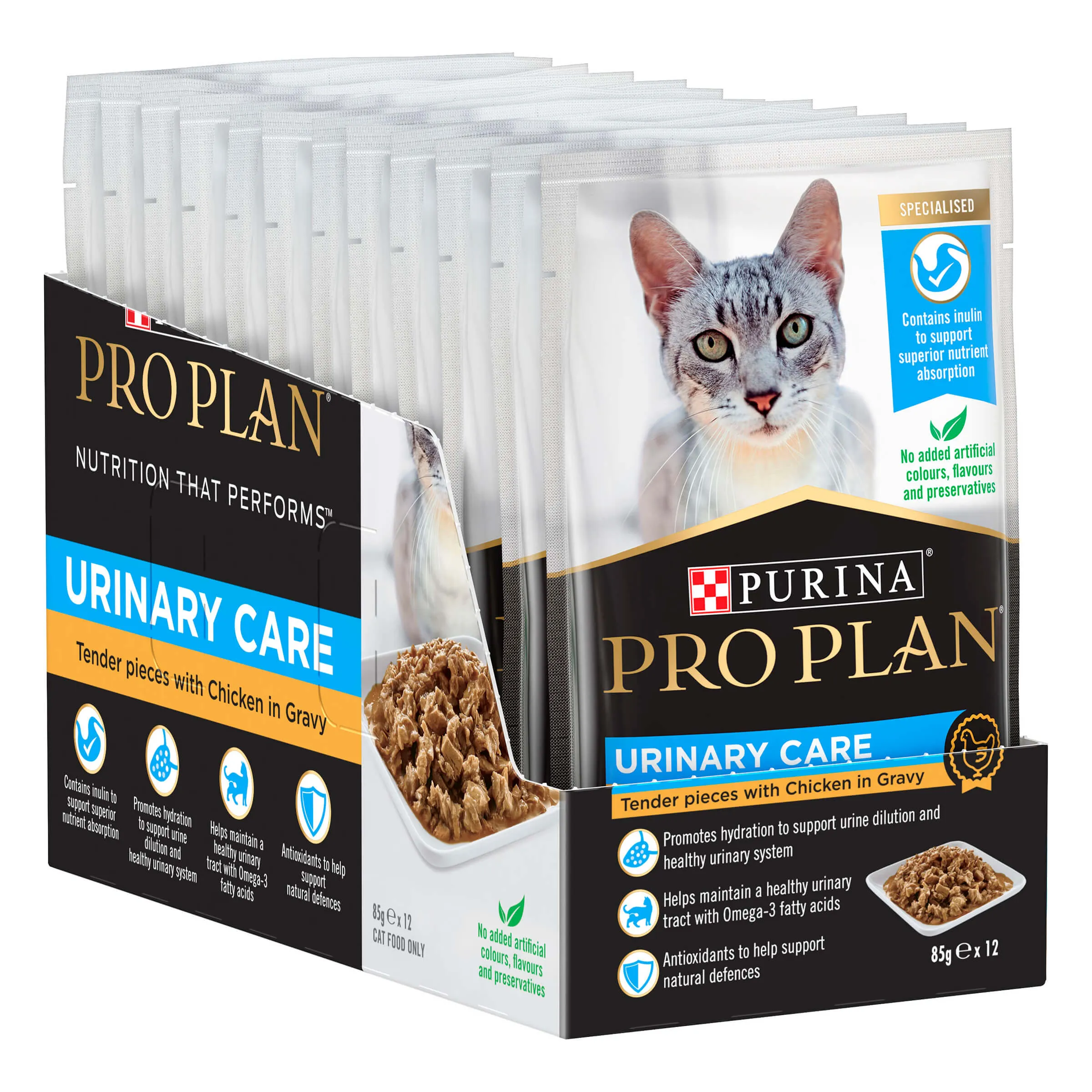Pro Plan Urinary Tract Health Adult Chicken Gravy Pouch Wet Cat Food 85G