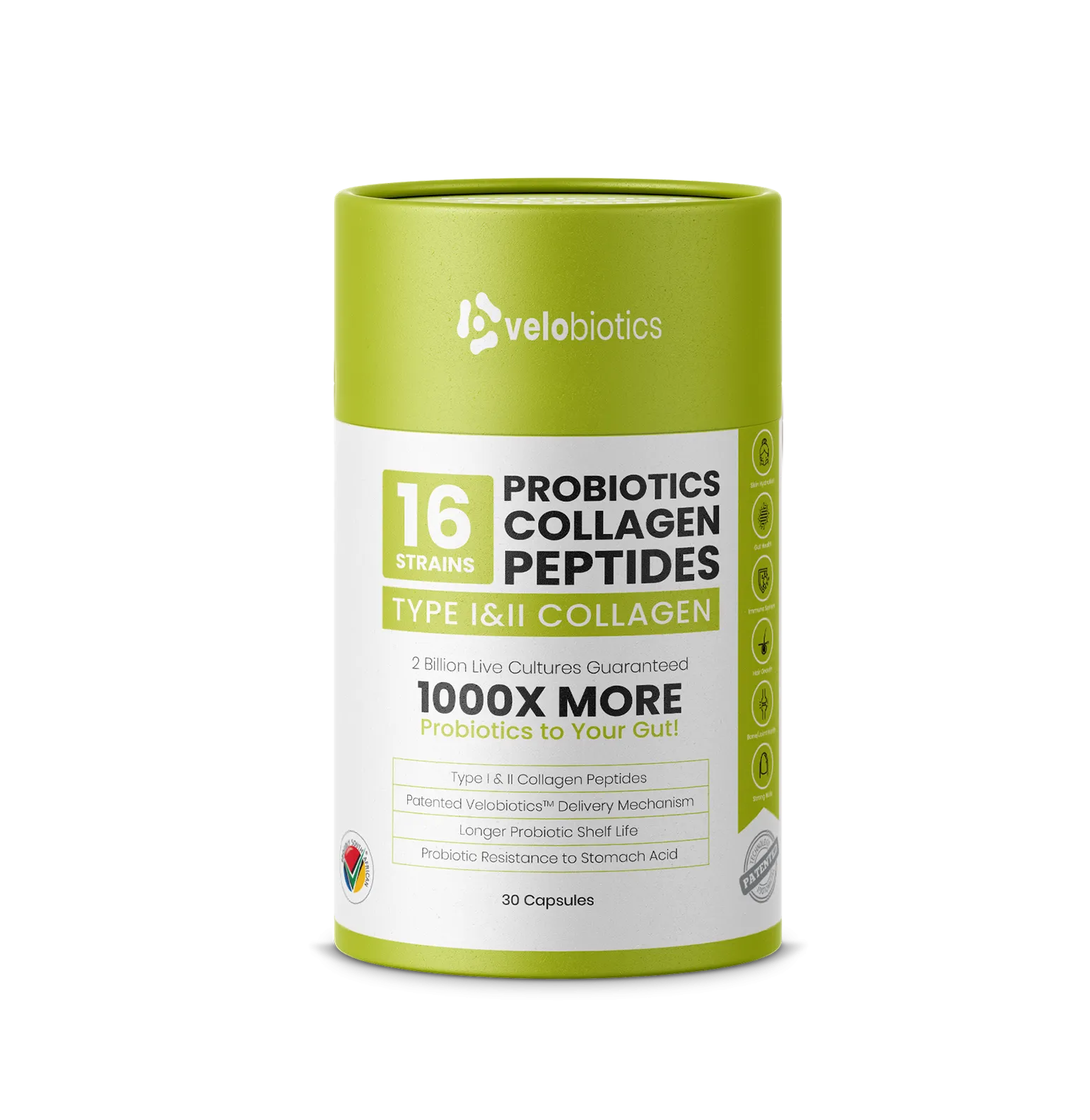 Probiotics Collagen Peptides Capsules for Skin, Hair, Nails & Joints