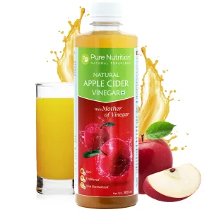 Pure Nutrition Raw Apple Cider Vinegar Liquid l Weight management - 500ml