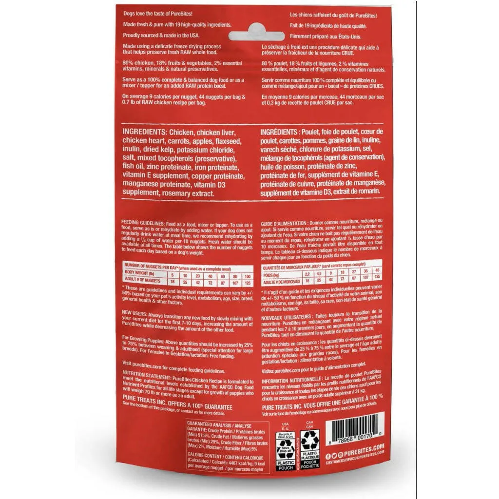 PureBites Chicken Freeze-Dried Food Topper For Dogs