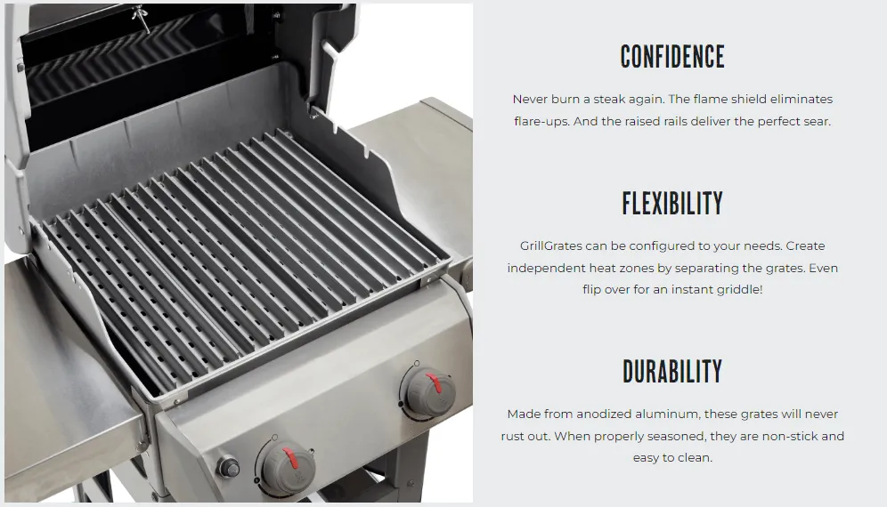 Replacement GrillGrate Set for American Outdoor Grills AOG T-Series 24"