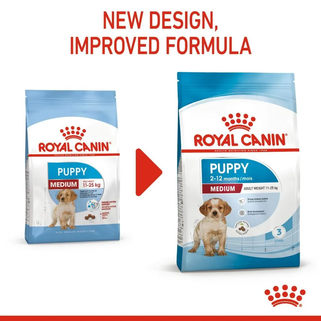 Royal Canin Medium Puppy 1kg Dry Dog Food - Size Health Nutrition