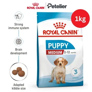 Royal Canin Medium Puppy 1kg Dry Dog Food - Size Health Nutrition