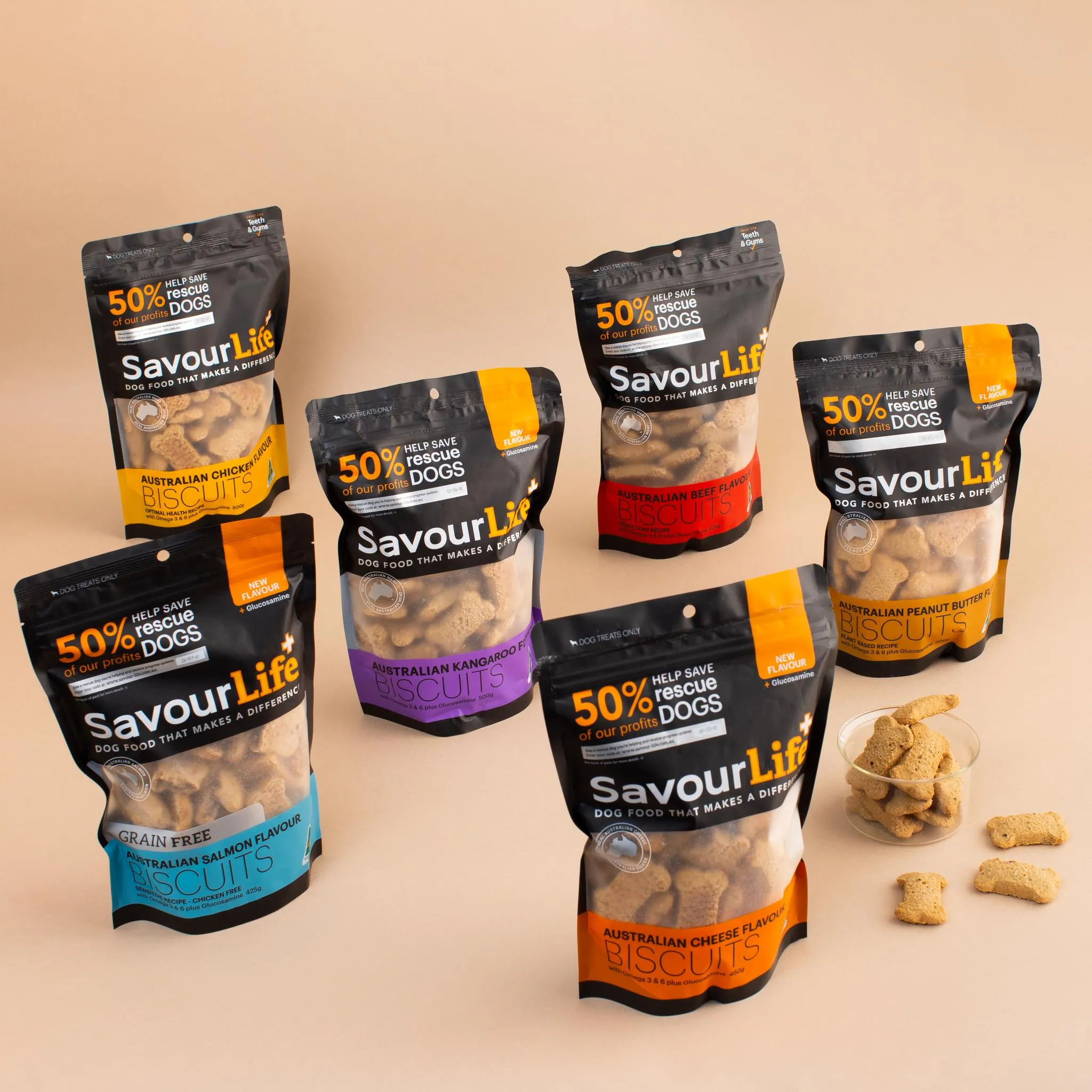 SavourLife Dog Treat Australian Chicken Flavour Biscuits 500g
