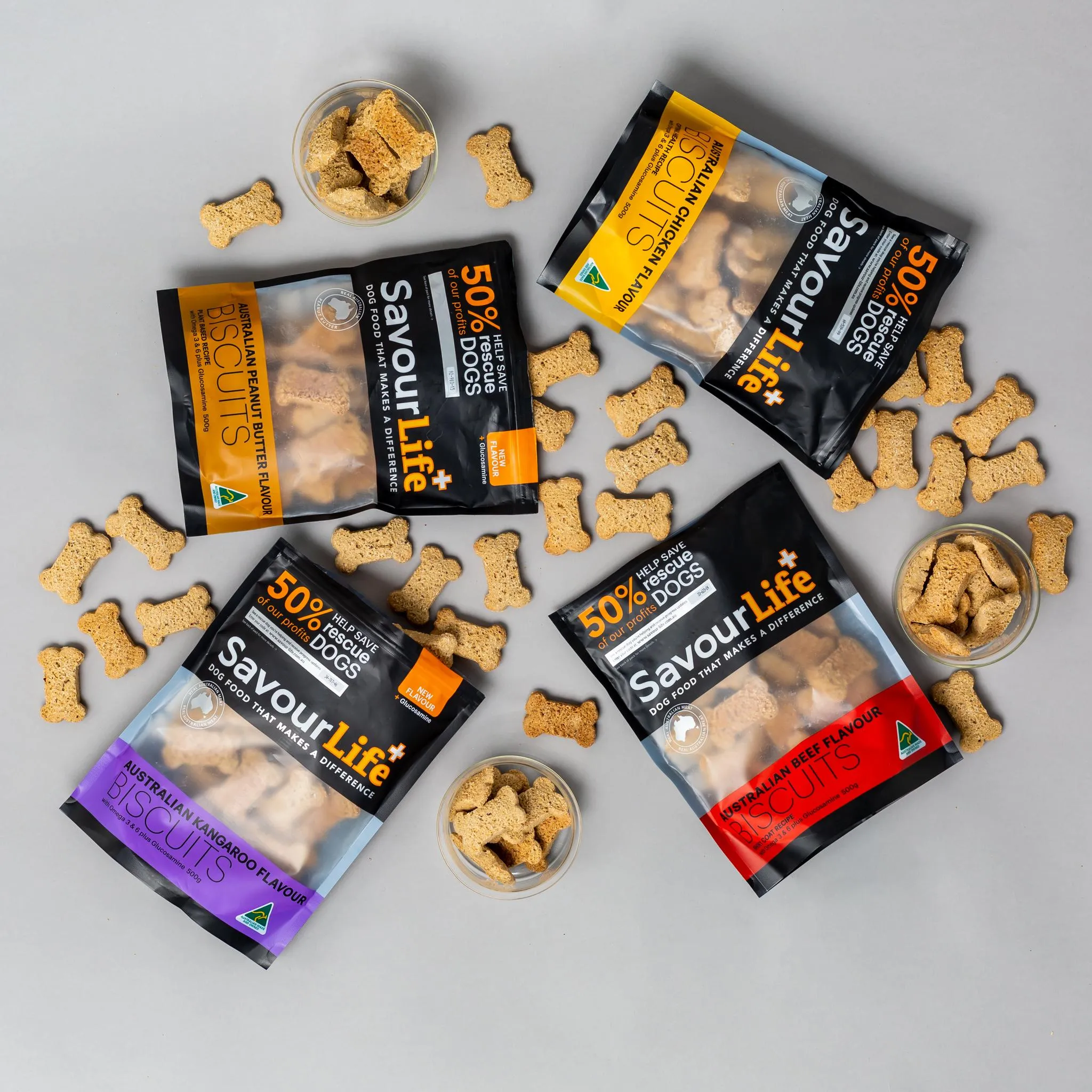 SavourLife Dog Treat Australian Chicken Flavour Biscuits 500g