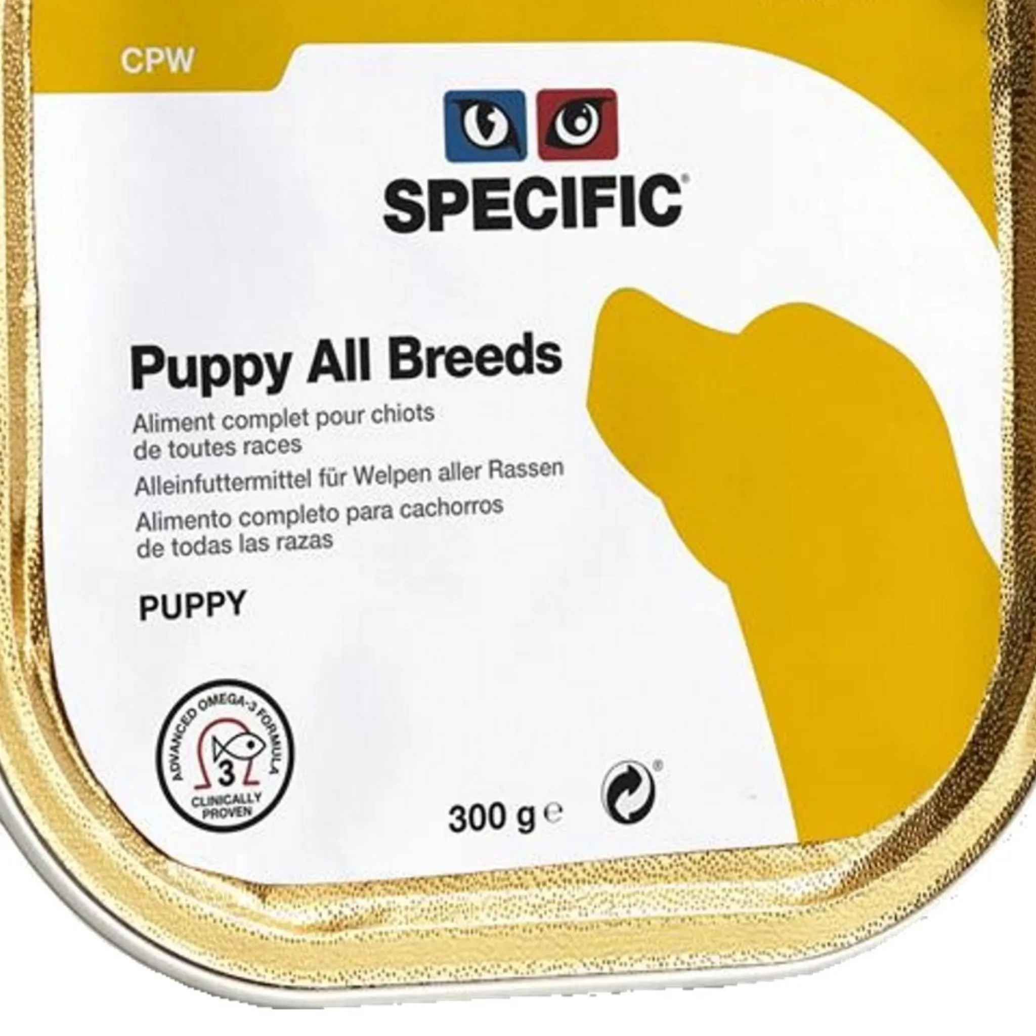 Specific CPW | Puppy All Breeds Wet Dog Food PLUS Omega-3 (6 X 300g)