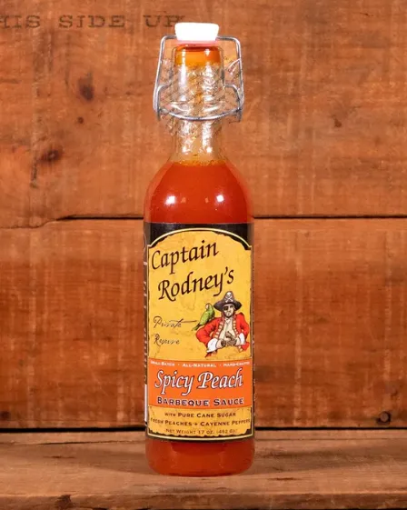 Spicy Peach BBQ Sauce 17oz