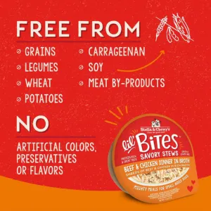 Stella & Chewy's Lil Bites Savory Stew Beef & Chicken Dog Food 2.8 oz