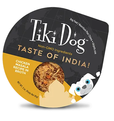 Tiki Dog Taste Of India Indian Chicken Masala 3-oz, Wet Dog Food