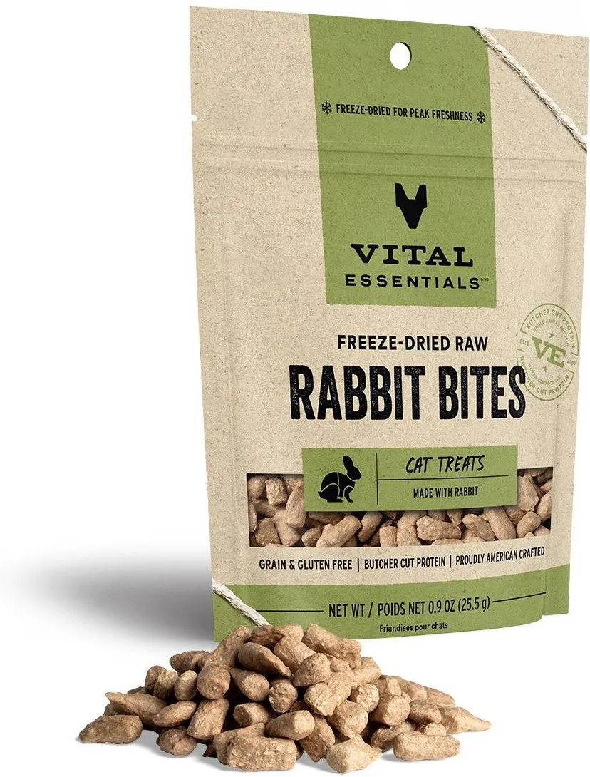 Vital Essentials Cat Freeze Dried Rabbit .9 oz.