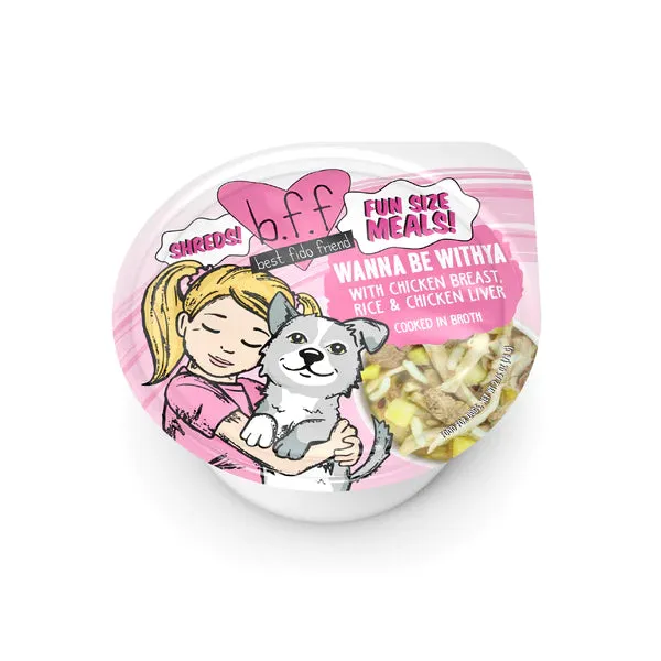 Weruva BFF Fun Size Meals  Wanna Be Withya with Chicken Breast, Rice, Chicken Liver *Clearance*