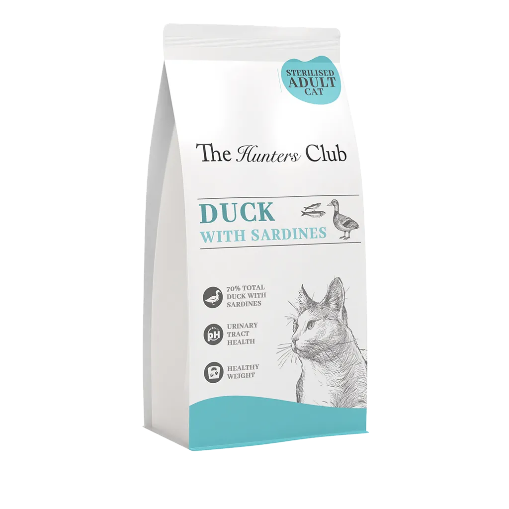 Wilderness Connoisseur Cat - Sterilised Adult Cat - Duck with Sardines 