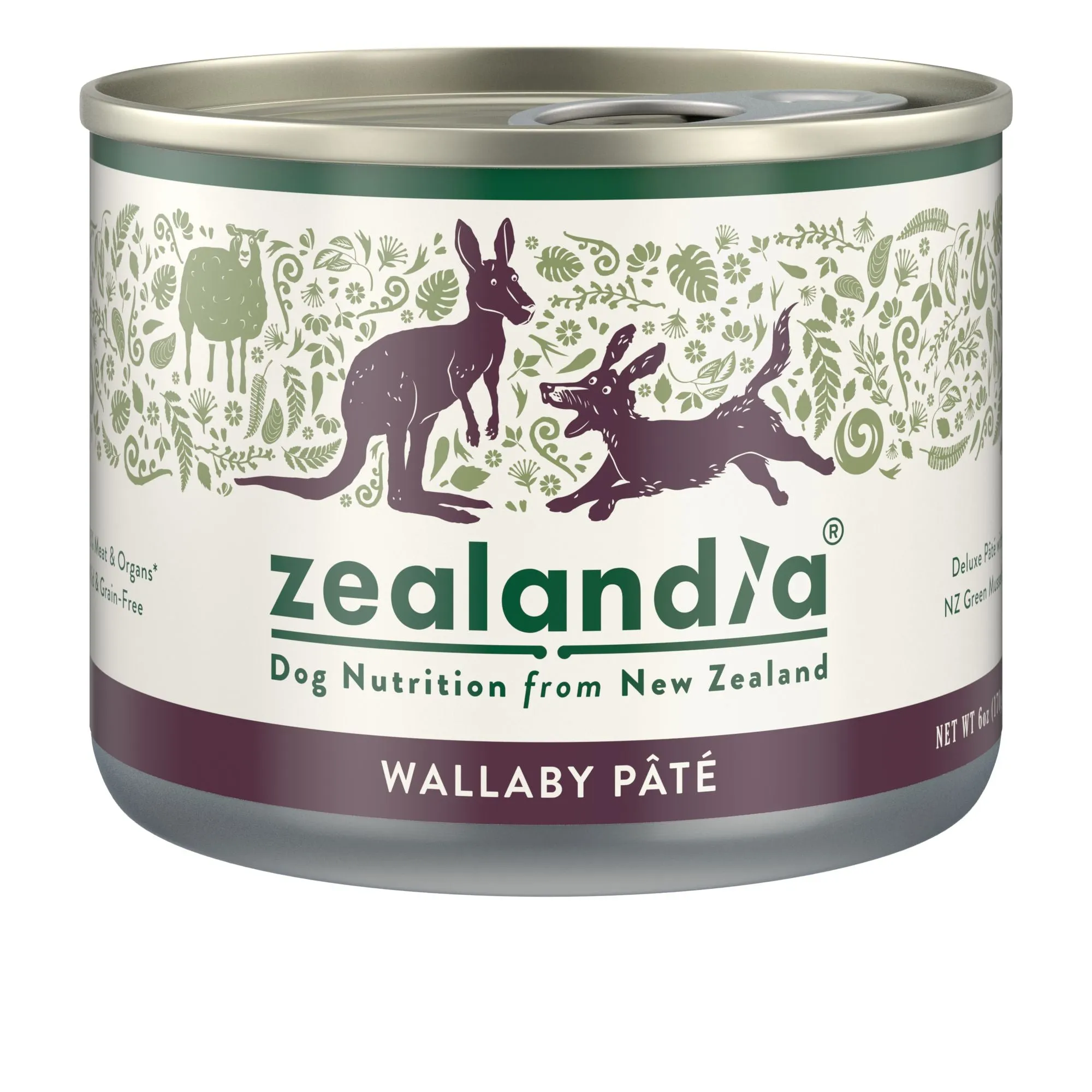 Zealandia Wallaby Pate Adult Dog Wet Food 170g x24